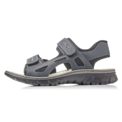 Rieker Sandale Trekking Klettverschluss blau 26761-14