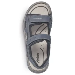 Rieker Sandale Trekking Klettverschluss blau 26761-14