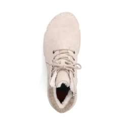 Rieker Schnüstiefel beige TEX Membran S24 45900-60