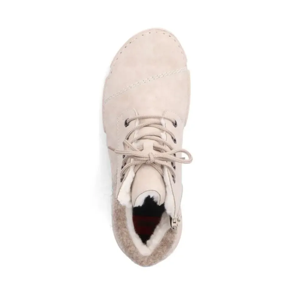 Rieker Schnüstiefel beige TEX Membran S24 45900-60