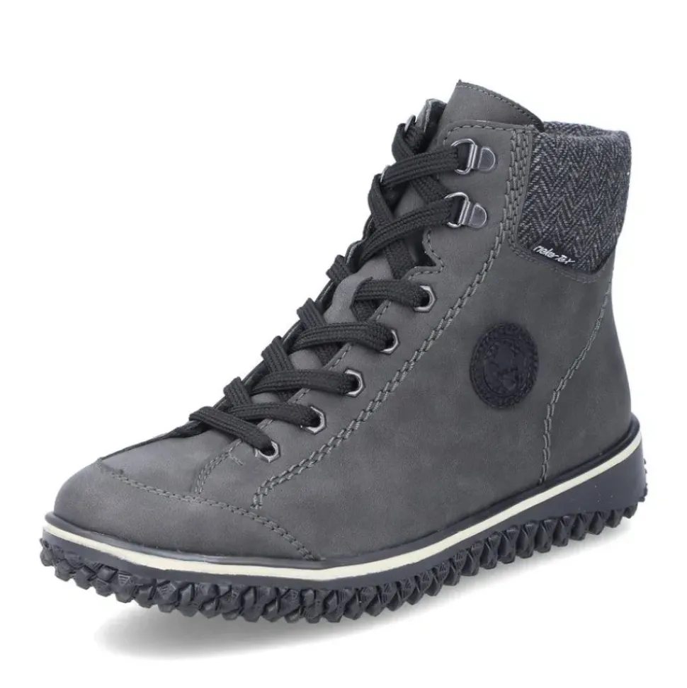 Rieker Schnüstiefelette grau TEX Menbran S24 Z4251-45