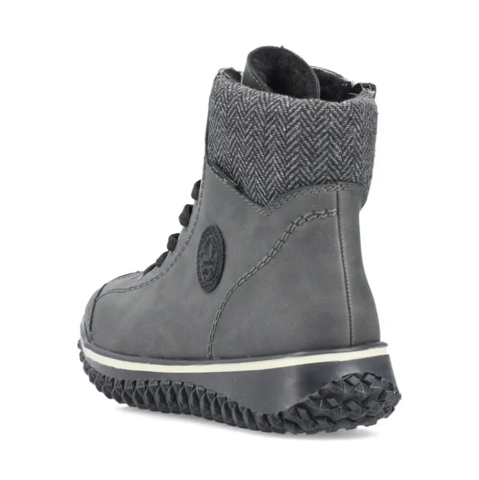 Rieker Schnüstiefelette grau TEX Menbran S24 Z4251-45