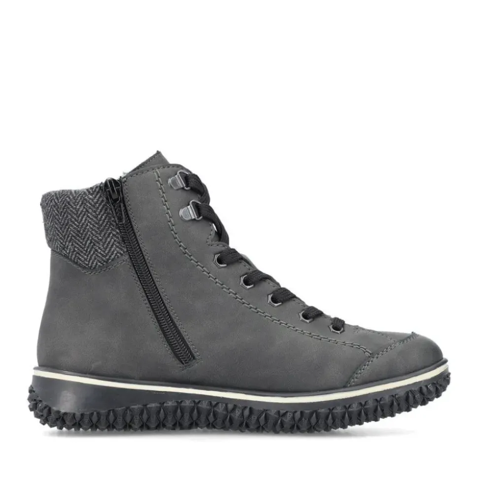 Rieker Schnüstiefelette grau TEX Menbran S24 Z4251-45