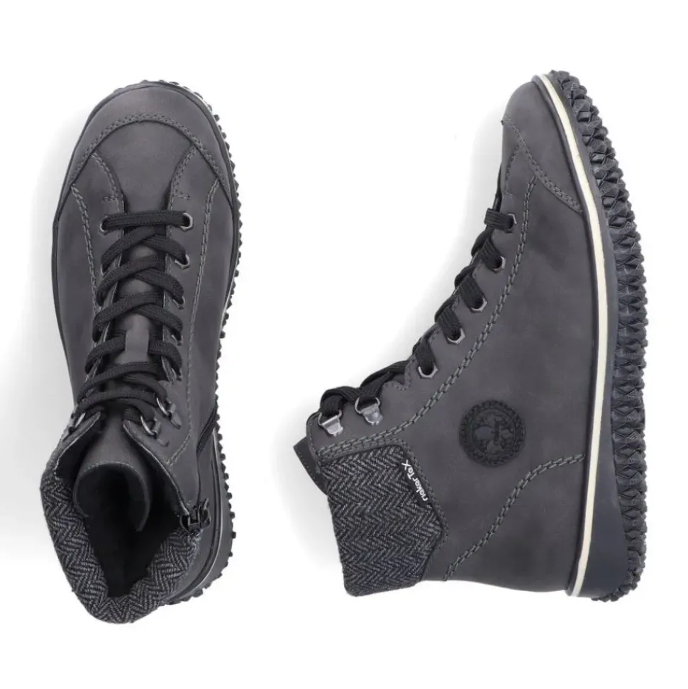 Rieker Schnüstiefelette grau TEX Menbran S24 Z4251-45
