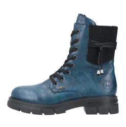 Rieker Schnurstiefel blau TEX Membran Y9118-14 24