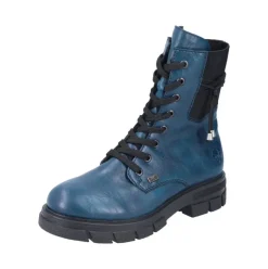 Rieker Schnurstiefel blau TEX Membran Y9118-14 24