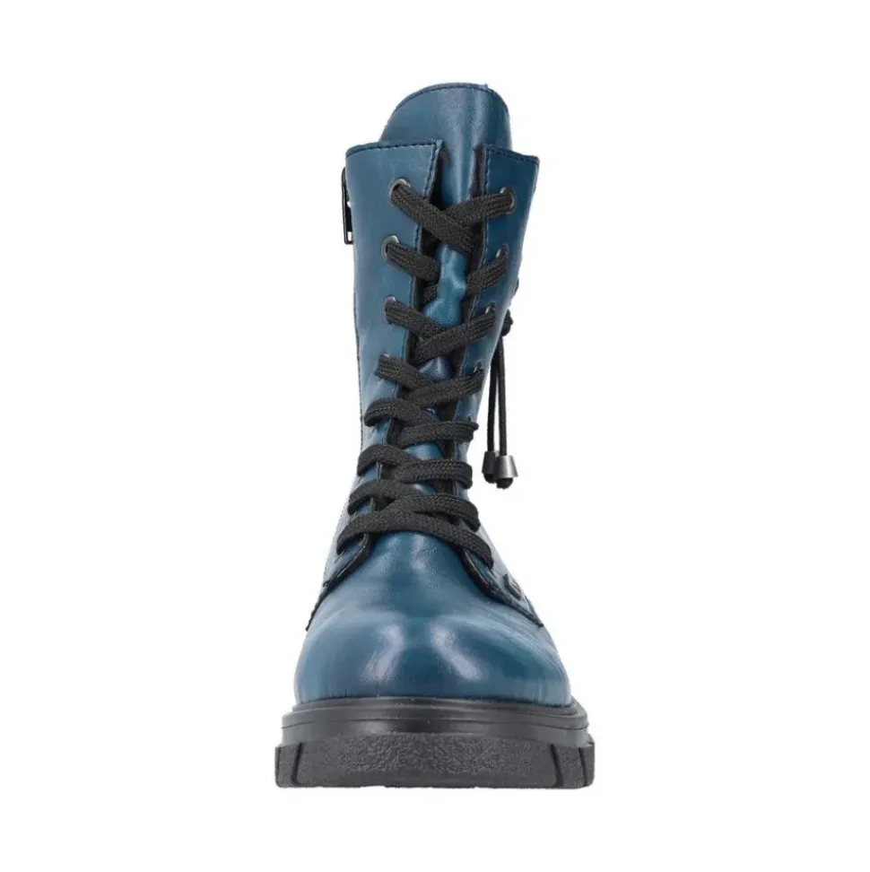 Rieker Schnurstiefel blau TEX Membran Y9118-14 24