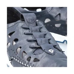Rieker Slipper Barfußgefühl Glattleder blau S14 49956-14