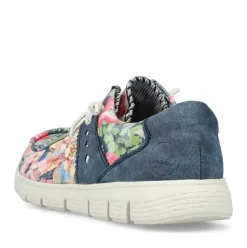 Rieker Slipper bunt gemustert - denimblau S14 44000-90