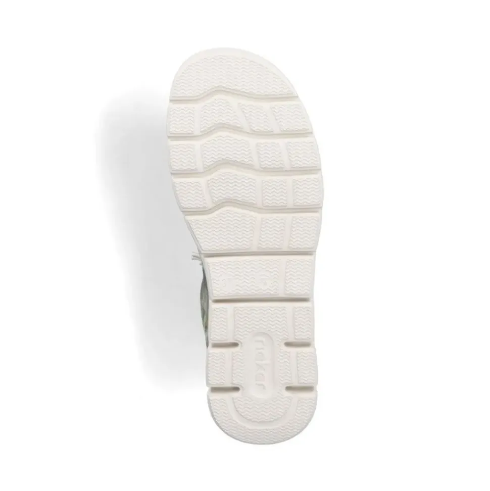 Rieker Slipper bunt gemustert - denimblau S14 44000-90