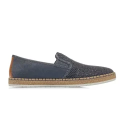Rieker Slipper Gummizug blau B5265-14
