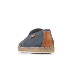 Rieker Slipper Gummizug blau B5265-14