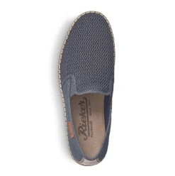 Rieker Slipper Gummizug blau B5265-14