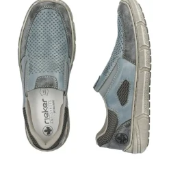 Rieker Slipper schieferblau H - Weite Extraweit S14 04051-12