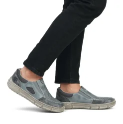 Rieker Slipper schieferblau H - Weite Extraweit S14 04051-12