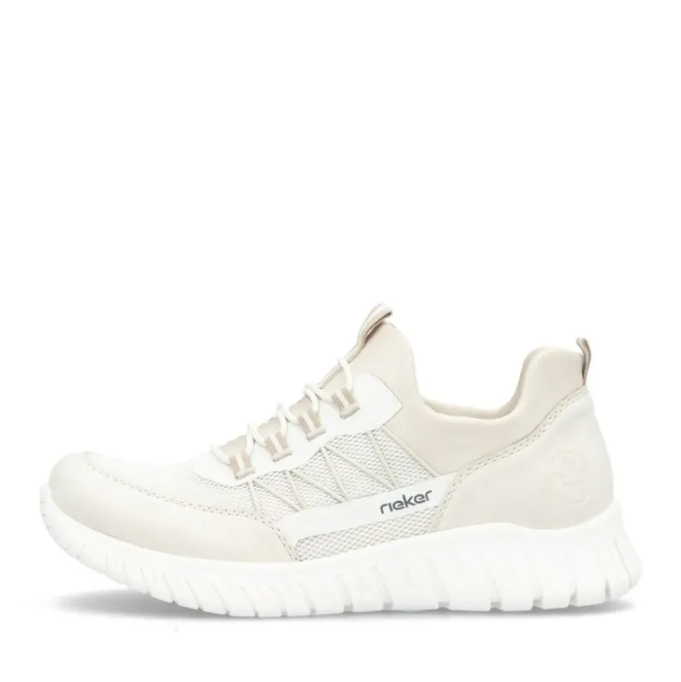 Rieker Slipper Sneaker beige / weiss S24 M5358-60