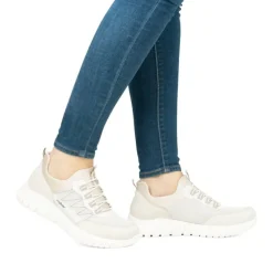 Rieker Slipper Sneaker beige / weiss S24 M5358-60