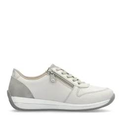 Rieker Sneaker Leder Extraweite cremeweiss S14 N1100-80