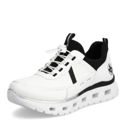 Rieker Sneaker Schlüpfschuh Komfortweite G weiss S14 M6062-80