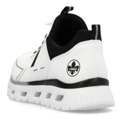 Rieker Sneaker Schlüpfschuh Komfortweite G weiss S14 M6062-80