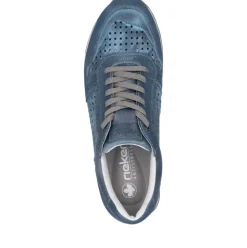 Rieker Sneaker Schnürschuh blau S15 U0312-12