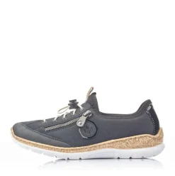Rieker Sneaker Slipper Memosoft blau N4263-14