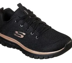 Skechers GRACEFUL GET CONNECTED BKRG Damen Sneaker  S12 12615