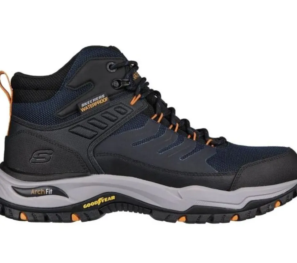 Skechers Herren Relaxed Fit: Arch Fit Dawson TEX - Raveno blau/schwarz S23 204634