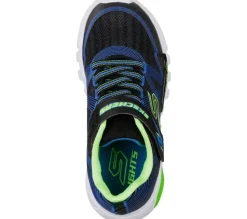 Skechers Lights Flex Glow - Sneaker schwarz und blau Blinker 90542L