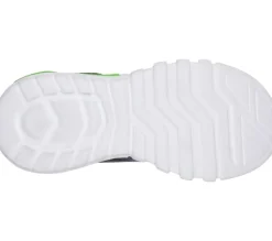 Skechers Lights Flex Glow - Sneaker schwarz und blau Blinker 90542L