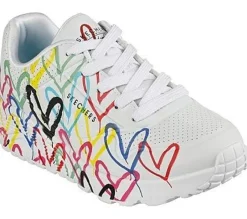 Skechers Mädchen x JGoldcrown: Uno Lite - Spread the Love weiß  S13  314064L