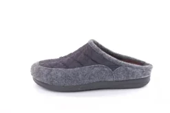 s`knöpfli Damen Hausschuh Pantolette Materialmix grau S22 X10639