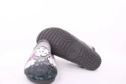 s`knöpfli Damen Hausschuh Pantolette Wolken- Motiv grau S23 X29315