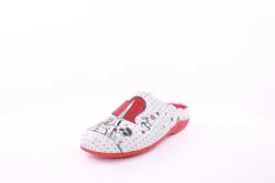 s`knöpfli Damen Hausschuh Pantolette Wechselfußbett Eifelturmmotiv grau S23 Z29378P