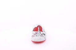 s`knöpfli Damen Hausschuh Pantolette Wechselfußbett Eifelturmmotiv grau S23 Z29378P