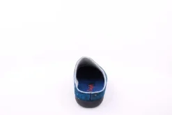 s`knöpfli Damen Hausschuh Pantolette Schaf- Motiv blau S23 Z29339P