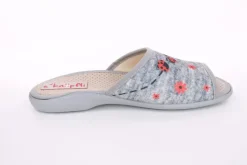 s`knöpfli Damen Pantolette Marienkäfer- Motiv grau S13 Z28649
