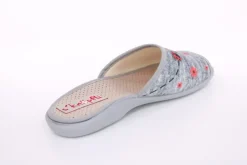 s`knöpfli Damen Pantolette Marienkäfer- Motiv grau S13 Z28649