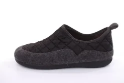 s`knöpfli Herren Hausschuh geschlossen Materialmix grau orange S22 AC10638