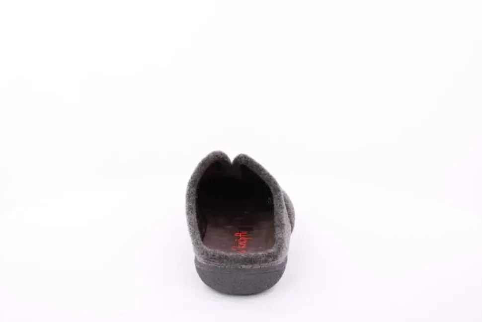 s`knöpfli Herren Hausschuh Pantolette grau S23 LC11165P