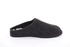 s`knöpfli Herren Hausschuh Pantoffel Filz Filzsohle grau S22 523