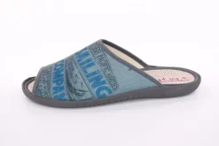 s`knöpfli Herren Pantolette Hausschuh blau S13 AC10786