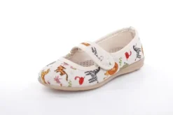 s`knöpfli Kinderausschuh Tier- Motiv Klettverschluss beige S13 I28721