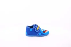 s`knöpfli Kinder Hausschuh Klettverschluss Monster- Motiv blau S23 Monster