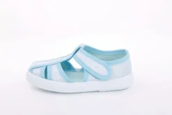 s`knöpfli Kinder Hausschuh Mädchen Glitzer- Effekt blau S13 V28970