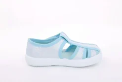 s`knöpfli Kinder Hausschuh Mädchen Glitzer- Effekt blau S13 V28970