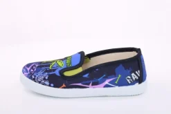 s`knöpfli Kinder Hausschuh Schlupfschuh Jungen Dinosaurier- Motiv blau S13 V28967