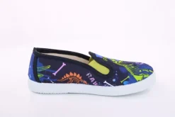 s`knöpfli Kinder Hausschuh Schlupfschuh Jungen Dinosaurier- Motiv blau S13 V28967