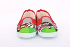 s`knöpfli Kinder Hausschuh Schlupfschuh Fussball- Motiv grau S13 V28902