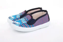 s`knöpfli Kinder Hausschuh Schlupfschuh Hai- Motiv blau S13 V28803